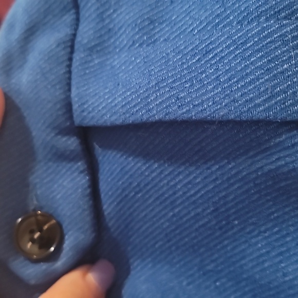 asos wide leg pleat front blue trouser pants 12 nwot - Picture 8 of 8